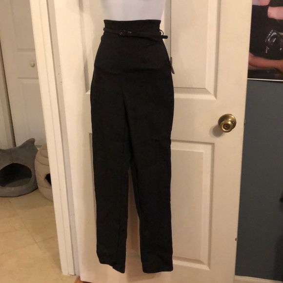High waisted stretchy business skinny pants size L - Picture 4 of 6